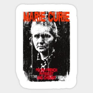 Innovation Ignited Marie Curie's Spark Sticker